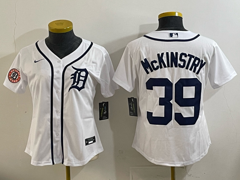 Women Detroit Tigers #39 McKinstry white 2025 Nike MLB jersey 026